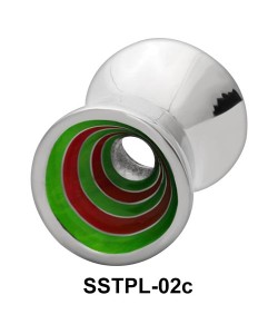 Colorful Spirals Plugs and Tunnels SSTPL-02c